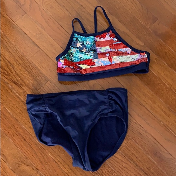 Justice Swim Justice Patriotic Bathing Suit Poshmark
